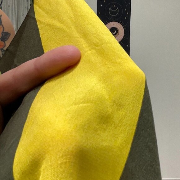 Diane Von Furstenberg Silk Stripe Top Tie-Waist Size L Multicolor - Picture 10 of 10